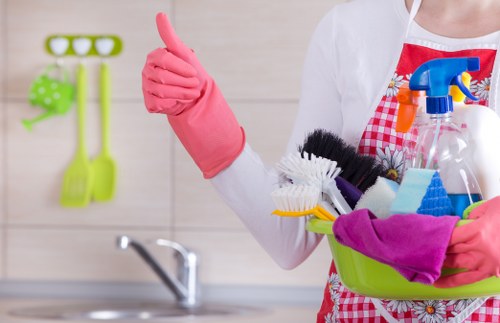 Wood floor cleaning during tenancy end clean