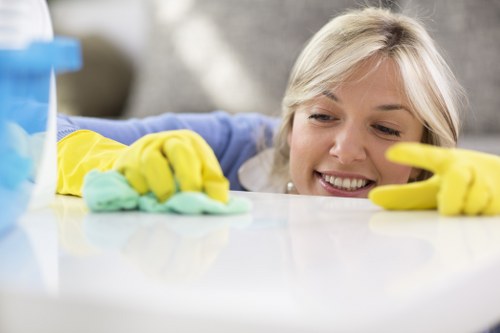 Kitchen deep cleaning during an end of tenancy cleaning service