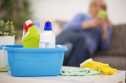 Kitchen and oven cleaning within an end of tenancy service