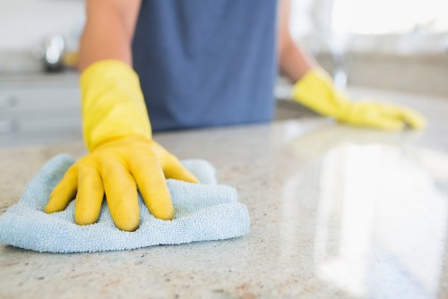 Bathroom cleaning during domestic cleaning in end of tenancy